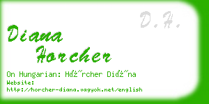 diana horcher business card